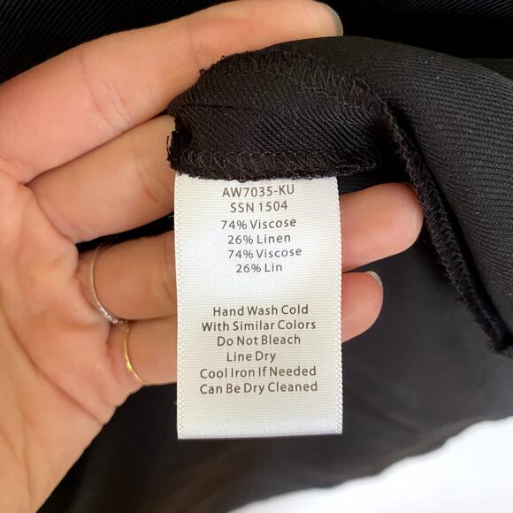 ATM Anthony Thomas Melillo Sleeveless Pintuck Tuxedo Dress in Black XS - Picture 5 of 6